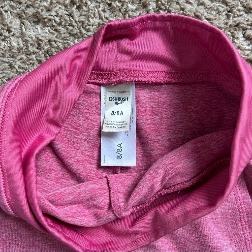 OshKosh B'gosh Girls Pink Heathered Active Wrap Skort I Size 8 I GREAT condition